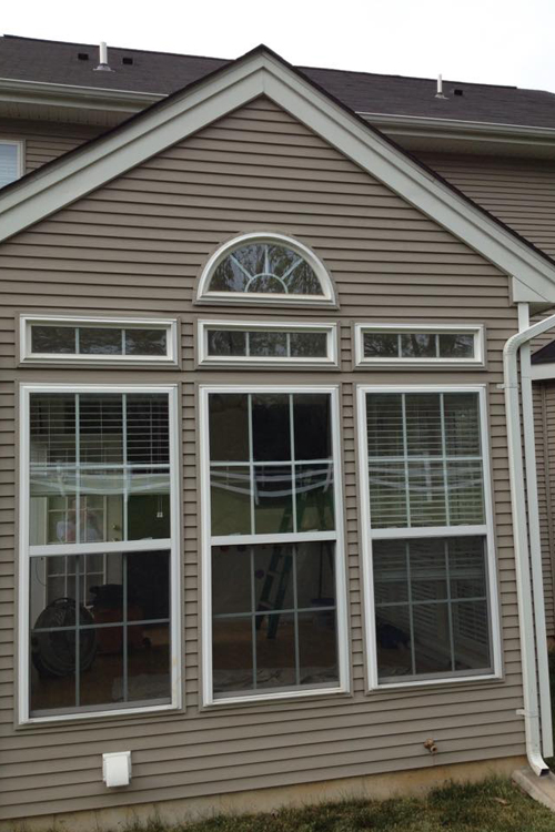 large windows installed